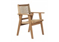 ΠΟΛΥΘΡΟΝΑ ΦΥΣΙΚΟ ΞΥΛΟ ΑΚΑΚΙΑ - ROPE WICKER ΜΠΕΖ