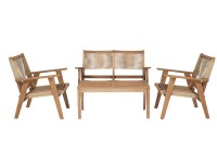 ΠΟΛΥΘΡΟΝΑ ΦΥΣΙΚΟ ΞΥΛΟ ΑΚΑΚΙΑ - ROPE WICKER ΜΠΕΖ