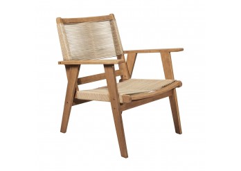 ΠΟΛΥΘΡΟΝΑ ΦΥΣΙΚΟ ΞΥΛΟ ΑΚΑΚΙΑ - ROPE WICKER ΜΠΕΖ