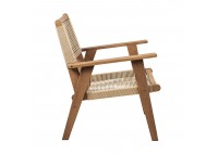 ΠΟΛΥΘΡΟΝΑ ΦΥΣΙΚΟ ΞΥΛΟ ΑΚΑΚΙΑ - ROPE WICKER ΜΠΕΖ