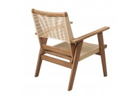 ΠΟΛΥΘΡΟΝΑ ΦΥΣΙΚΟ ΞΥΛΟ ΑΚΑΚΙΑ - ROPE WICKER ΜΠΕΖ