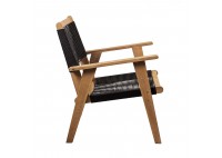 ΠΟΛΥΘΡΟΝΑ ΦΥΣΙΚΟ ΞΥΛΟ ΑΚΑΚΙΑ - ROPE WICKER ΜΑΥΡΟ