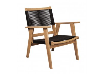 ΠΟΛΥΘΡΟΝΑ ΦΥΣΙΚΟ ΞΥΛΟ ΑΚΑΚΙΑ - ROPE WICKER ΜΑΥΡΟ