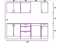 ΚΟΥΖΙΝΑ ΛΕΥΚΗ ΜΕ ΠΑΓΚΟ SONOMA