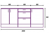 ΚΟΥΖΙΝΑ ΛΕΥΚΗ ΜΕ ΠΑΓΚΟ SONOMA