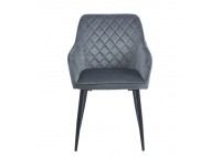 ΠΟΛΥΘΡΟΝΑ ΜΕΤΑΛΛΙΚΗ ΜΑΥΡΗ - ΥΦΑΣΜΑ ΒΕΛΟΥΔΟ ΓΚΡΙ