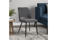 ΚΑΡΕΚΛΑ ΜΕΤΑΛΛΙΚΗ ΜΑΥΡΗ ΜΕ ΥΦΑΣΜΑ ΓΚΡΙ