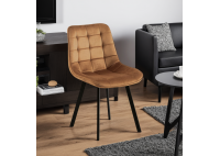 ΚΑΡΕΚΛΑ ΜΕΤΑΛΛΙΚΗ ΜΑΥΡΗ - ΥΦΑΣΜΑ VELURE ΜΠΕΖ