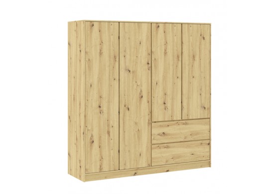 ΝΤΟΥΛΑΠΑ 4ΦΥΛΛΗ ΑΝΟΙΓΟΜΕΝΗ ARTISAN OAK ΜΕ 2 ΣΥΡΤΑΡΙΑ