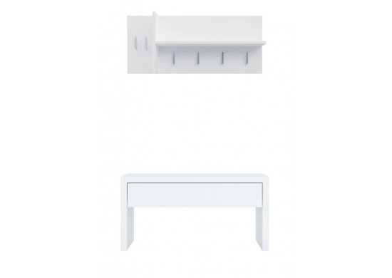 ΕΠΙΠΛΟ ΕΙΣΟΔΟΥ ΛΕΥΚΟ ΜΕ ΚΡΕΜΑΣΤΡΑ