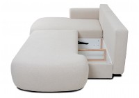 ΚΑΝΑΠΕΣ ΚΡΕΒΑΤΙ ΓΩΝΙΑ ΑΡΙΣΤΕΡΗ ΜΕ ΑΠΟΘΗΚΕΥΤΙΚΟ ΧΩΡΟ ΥΦΑΣΜΑ ΚΡΕΜ