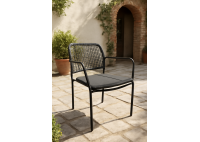 ΠΟΛΥΘΡΟΝΑ ΜΕΤΑΛΛΙΚΗ ΑΝΘΡΑΚΙ - ROPE WICKER ΓΚΡΙ