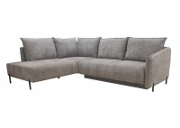 ΚΑΝΑΠΕΣ ΚΡΕΒΑΤΙ ΓΩΝΙΑ ΑΡΙΣΤΕΡΗ ΜΕ ΑΠΟΘΗΚΕΥΤΙΚΟ ΧΩΡΟ ΥΦΑΣΜΑ ΓΚΡΙ