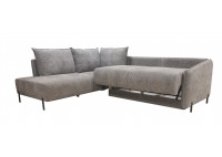 ΚΑΝΑΠΕΣ ΚΡΕΒΑΤΙ ΓΩΝΙΑ ΑΡΙΣΤΕΡΗ ΜΕ ΑΠΟΘΗΚΕΥΤΙΚΟ ΧΩΡΟ ΥΦΑΣΜΑ ΓΚΡΙ