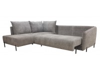 ΚΑΝΑΠΕΣ ΚΡΕΒΑΤΙ ΓΩΝΙΑ ΑΡΙΣΤΕΡΗ ΜΕ ΑΠΟΘΗΚΕΥΤΙΚΟ ΧΩΡΟ ΥΦΑΣΜΑ ΓΚΡΙ