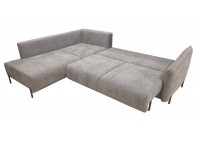 ΚΑΝΑΠΕΣ ΚΡΕΒΑΤΙ ΓΩΝΙΑ ΑΡΙΣΤΕΡΗ ΜΕ ΑΠΟΘΗΚΕΥΤΙΚΟ ΧΩΡΟ ΥΦΑΣΜΑ ΓΚΡΙ