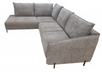 ΚΑΝΑΠΕΣ ΚΡΕΒΑΤΙ ΓΩΝΙΑ ΑΡΙΣΤΕΡΗ ΜΕ ΑΠΟΘΗΚΕΥΤΙΚΟ ΧΩΡΟ ΥΦΑΣΜΑ ΓΚΡΙ