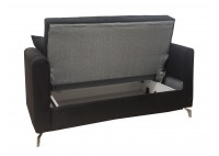 ΚΑΝΑΠΕΣ 2ΘΕΣΙΟΣ ΜΕ ΑΠΟΘΗΚΕΥΤΙΚΟ ΧΩΡΟ ΥΦΑΣΜΑ ΜΑΥΡΟ