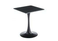 ΤΡΑΠΕΖΙ MDF ΜΑΥΡΟ ΜΕ ΜΕΤΑΛΛΙΚΗ ΒΑΣΗ ΜΑΥΡΗ