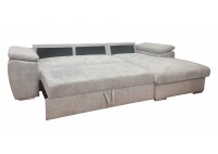 ΚΑΝΑΠΕΣ ΚΡΕΒΑΤΙ ΓΩΝΙΑ ΔΕΞΙΑ ΜΕ ΑΠΟΘΗΚΕΥΤΙΚΟ ΧΩΡΟ ΥΦΑΣΜΑ ΓΚΡΙ