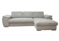 ΚΑΝΑΠΕΣ ΚΡΕΒΑΤΙ ΓΩΝΙΑ ΔΕΞΙΑ ΜΕ ΑΠΟΘΗΚΕΥΤΙΚΟ ΧΩΡΟ ΥΦΑΣΜΑ ΓΚΡΙ