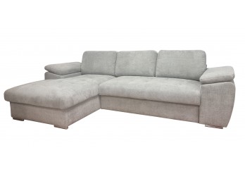 ΚΑΝΑΠΕΣ ΚΡΕΒΑΤΙ ΓΩΝΙΑ ΑΡΙΣΤΕΡΗ ΜΕ ΑΠΟΘΗΚΕΥΤΙΚΟ ΧΩΡΟ ΥΦΑΣΜΑ ΓΚΡΙ