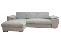 ΚΑΝΑΠΕΣ ΚΡΕΒΑΤΙ ΓΩΝΙΑ ΑΡΙΣΤΕΡΗ ΜΕ ΑΠΟΘΗΚΕΥΤΙΚΟ ΧΩΡΟ ΥΦΑΣΜΑ ΓΚΡΙ