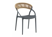 ΠΟΛΥΘΡΟΝΑ ΠΟΛΥΠΡΟΠΥΛΕΝΙΟΥ ΑΝΘΡΑΚΙ - ROPE WICKER ΦΥΣΙΚΟ