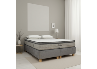 ΥΠΟΣΤΡΩΜΑ ΚΡΕΒΑΤΙΟΥ ΥΦΑΣΜΑ ΓΚΡΙ ΓΙΑ ΣΤΡΩΜΑ 160Χ200