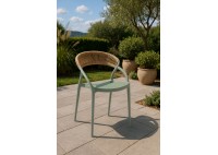 ΠΟΛΥΘΡΟΝΑ ΠΟΛΥΠΡΟΠΥΛΕΝΙΟΥ ΠΡΑΣΙΝΗ - ROPE WICKER ΦΥΣΙΚΟ