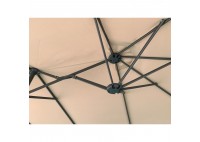 ΟΜΠΡΕΛΑ ΜΕΤΑΛΛΙΚΗ ΑΝΘΡΑΚΙ ΜΕ ΜΠΕΖ ΥΦΑΣΜΑ