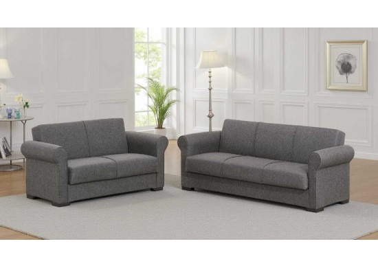 ΣΕΤ ΣΑΛΟΝΙΟΥ 3ΘΕΣΙΟΣ & 2ΘΕΣΙΟΣ ΥΦΑΣΜΑ ΓΚΡΙ