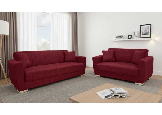 ΣΕΤ ΣΑΛΟΝΙΟΥ 3ΘΕΣΙΟΣ & 2ΘΕΣΙΟΣ ΥΦΑΣΜΑ ΜΠΟΡΝΤΟ