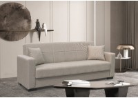 ΣΕΤ ΣΑΛΟΝΙΟΥ 3ΘΕΣΙΟΣ & 2ΘΕΣΙΟΣ ΥΦΑΣΜΑ LIGHT BROWN