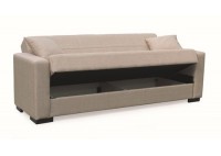 ΣΕΤ ΣΑΛΟΝΙΟΥ 3ΘΕΣΙΟΣ & 2ΘΕΣΙΟΣ ΥΦΑΣΜΑ LIGHT BROWN