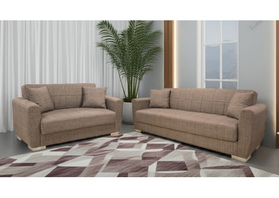 ΣΕΤ ΣΑΛΟΝΙΟΥ 3ΘΕΣΙΟΣ & 2ΘΕΣΙΟΣ ΥΦΑΣΜΑ ΜΠΕΖ