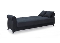 ΣΕΤ ΣΑΛΟΝΙΟΥ 3ΘΕΣΙΟΣ & 2ΘΕΣΙΟΣ ΥΦΑΣΜΑ ΜΑΥΡΟ