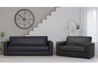 ΣΕΤ ΣΑΛΟΝΙΟΥ 3ΘΕΣΙΟΣ & 2ΘΕΣΙΟΣ ΔΕΡΜΑΤΙΝΗ ΜΑΥΡΗ