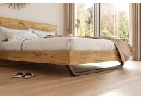 ΣΕΤ ΚΡΕΒΑΤΙ ΔΙΠΛΟ ΦΥΣΙΚΟ ΔΡΥΣ ΡΟΥΣΤΙΚ ΜΕ ΣΤΡΩΜΑ ΗΡΩ 160Χ200