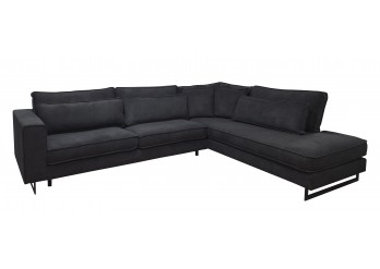 ΚΑΝΑΠΕΣ ΓΩΝΙΑ ΔΕΞΙΑ ΥΦΑΣΜΑ ΣΚΟΥΡΟ ΓΚΡΙ