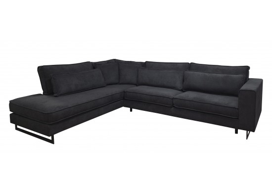 ΚΑΝΑΠΕΣ ΓΩΝΙΑ ΑΡΙΣΤΕΡΗ ΥΦΑΣΜΑ ΣΚΟΥΡΟ ΓΚΡΙ