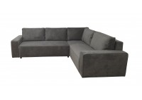 ΚΑΝΑΠΕΣ ΚΡΕΒΑΤΙ ΓΩΝΙΑ ΔΕΞΙΑ ΜΕ ΑΠΟΘΗΚΕΥΤΙΚΟ ΧΩΡΟ ΥΦΑΣΜΑ ΓΚΡΙ