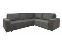 ΚΑΝΑΠΕΣ ΚΡΕΒΑΤΙ ΓΩΝΙΑ ΔΕΞΙΑ ΜΕ ΑΠΟΘΗΚΕΥΤΙΚΟ ΧΩΡΟ ΥΦΑΣΜΑ ΓΚΡΙ