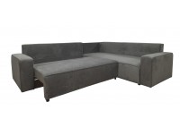 ΚΑΝΑΠΕΣ ΚΡΕΒΑΤΙ ΓΩΝΙΑ ΔΕΞΙΑ ΜΕ ΑΠΟΘΗΚΕΥΤΙΚΟ ΧΩΡΟ ΥΦΑΣΜΑ ΓΚΡΙ