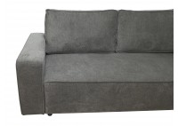 ΚΑΝΑΠΕΣ ΚΡΕΒΑΤΙ ΓΩΝΙΑ ΔΕΞΙΑ ΜΕ ΑΠΟΘΗΚΕΥΤΙΚΟ ΧΩΡΟ ΥΦΑΣΜΑ ΓΚΡΙ