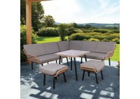 ΣΑΛΟΝΙ ΣΕΤ ΜΕΤΑΛΛΙΚΟ ΜΑΥΡΟ - WICKER ΦΥΣΙΚΟ