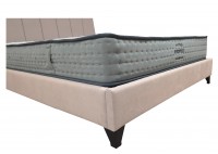 ΚΡΕΒΑΤΙ ΔΙΠΛΟ ΥΦΑΣΜΑ ΕΚΡΟΥ ΓΙΑ ΣΤΡΩΜΑ 160X200