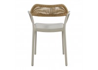 ΠΟΛΥΘΡΟΝΑ PP - UV ΓΚΡΙ - ROPE WICKER ΦΥΣΙΚΟ