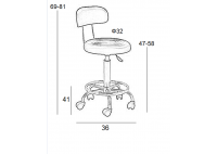 ΣΚΑΜΠΩ BAR ΔΕΡΜΑΤΙΝΗ ΛΕΥΚΗ PU