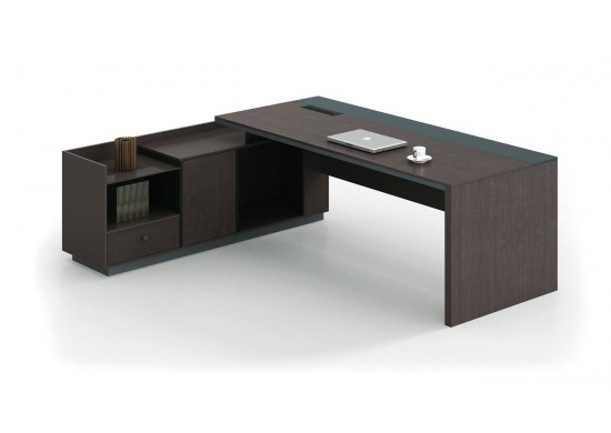 ΓΡΑΦΕΙΟ ΑΡΙΣΤΕΡΗ ΓΩΝΙΑ ΣΚΟΥΡΟ ΚΑΡΥΔΙ - ΓΚΡΙ